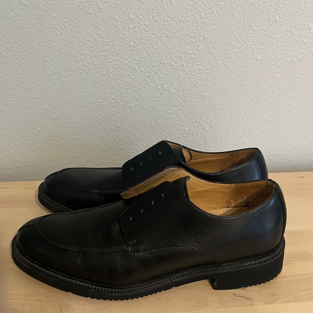 ROCKPORT Leather Split Toe Oxford Men's Shoes (Black) US 9.5M